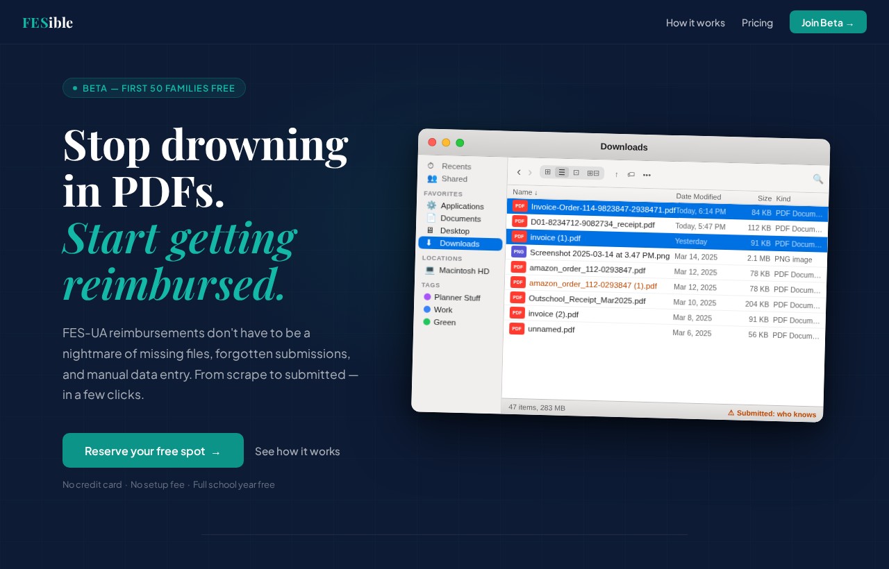 FESible — Florida FES-UA scholarship tool by Onizuka Studio
