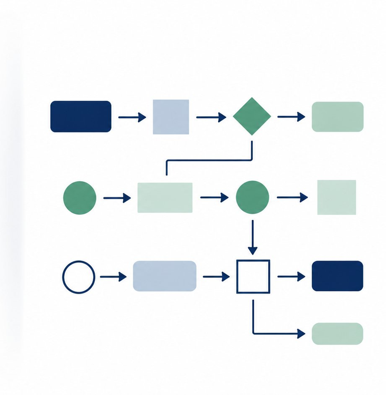 Organized connected flow — after